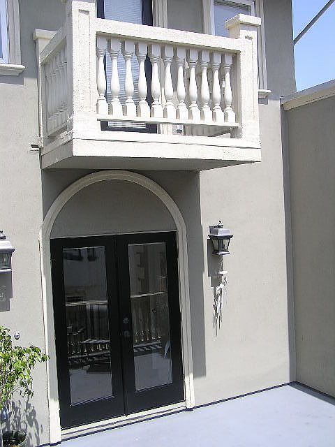 Patio entrance on side