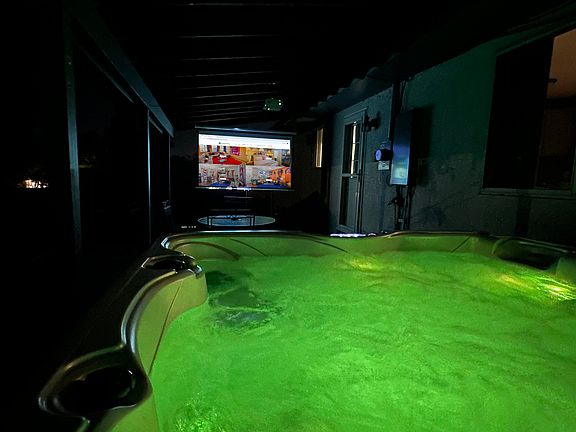 Hot Tub + Projector