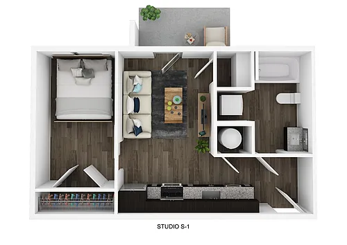 Floor plan S1 Studio