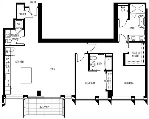 Floor plan Penthouse 7 (PH7)