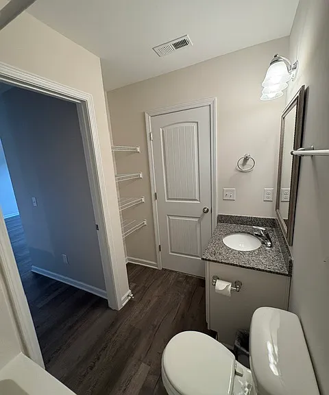 Guest bathroom off of front bedroom.