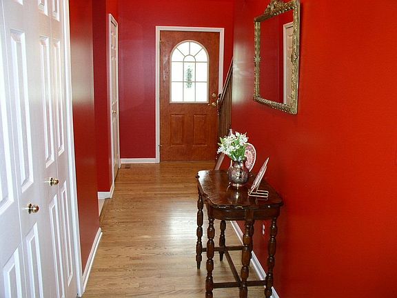 Foyer with Hardwood Floor