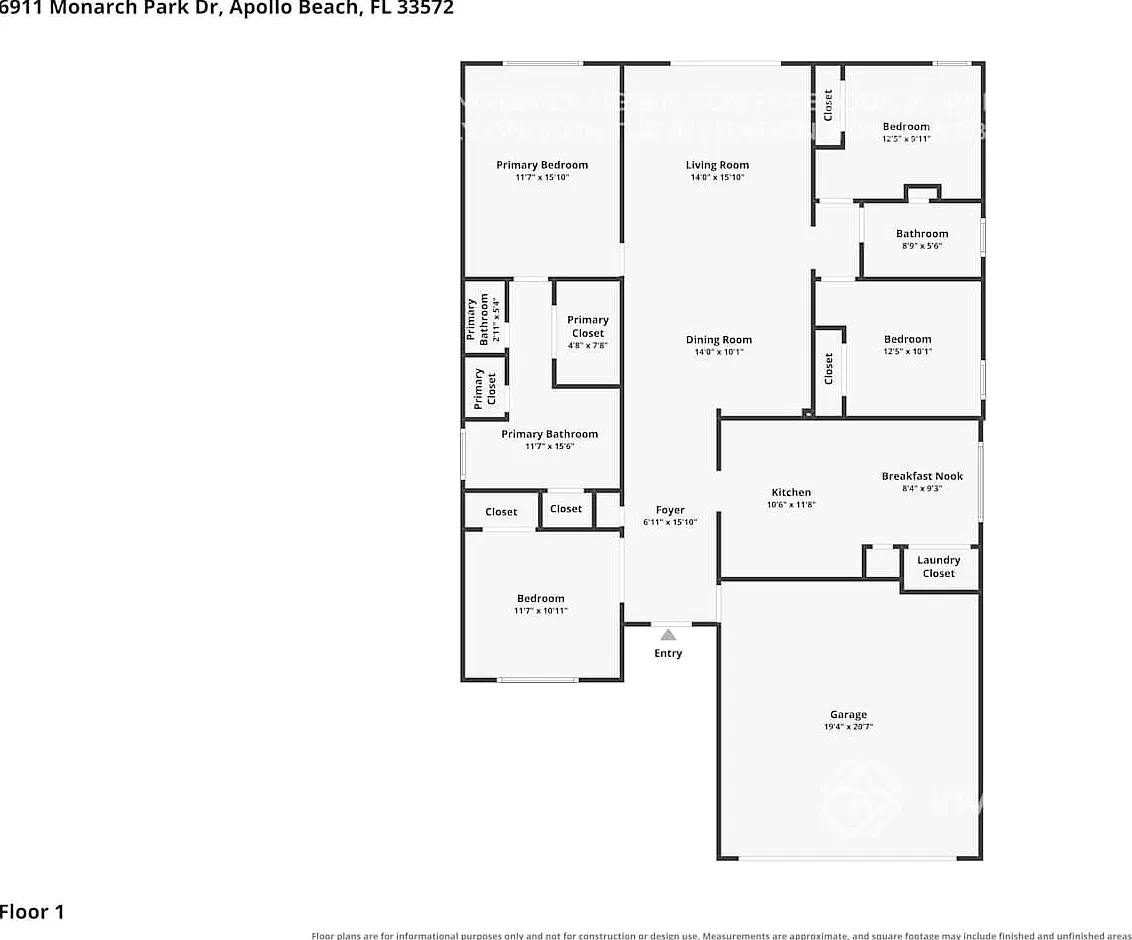 6911 Monarch Park Dr Apollo Beach, FL 33572 — Photo 2