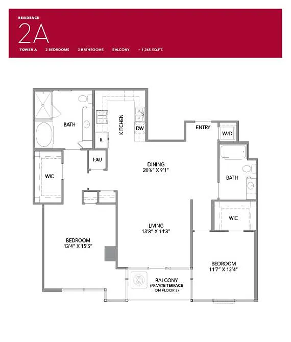 Floor plan 2A