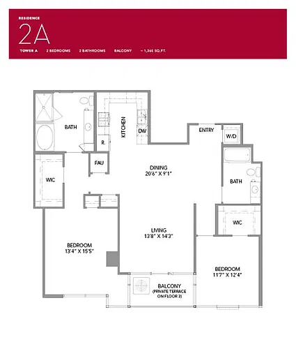 Floor plan 2A