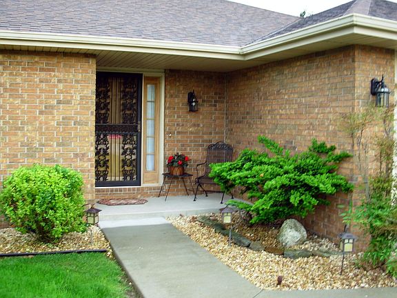 Entry has locking security door