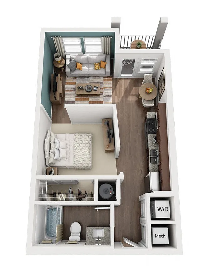 Floor plan Becker (A1)
