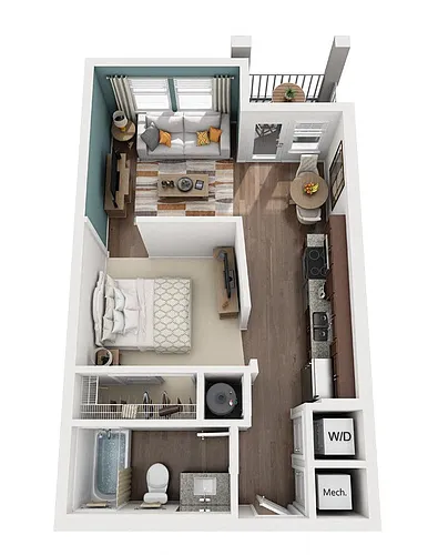 Floor plan Becker (A1)