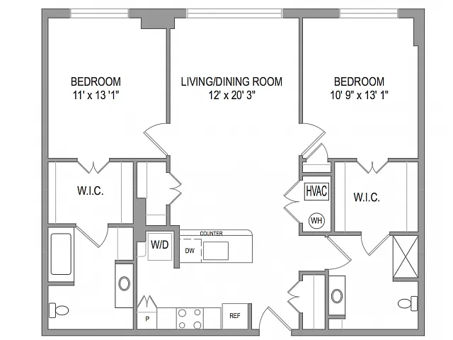 Floor plan 2X2