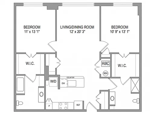 Floor plan 2X2