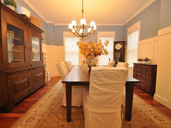 Dining Room with custom wainscoating