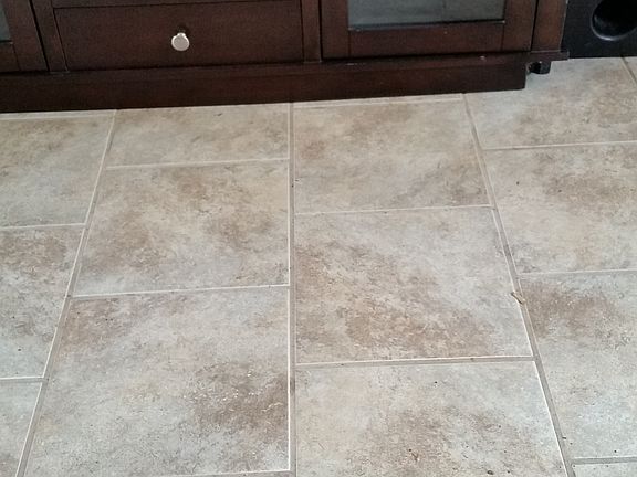 Ceramic tiled floors 
