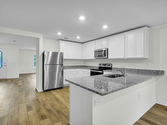 The Estero has stainless steel appliances ready for you to use