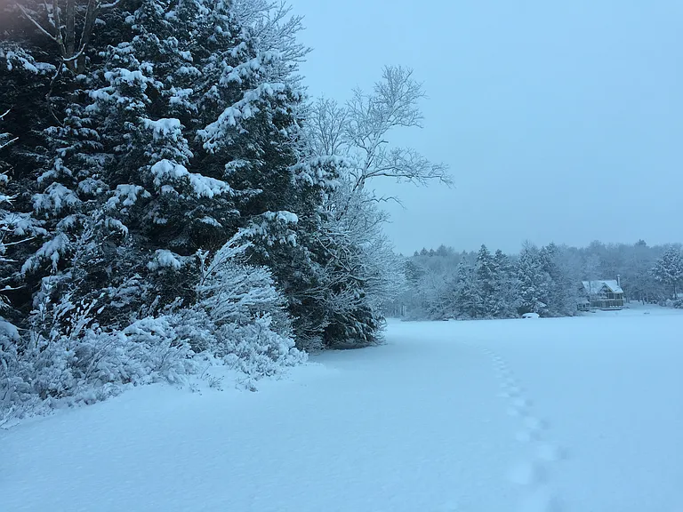 fun on snowmobile trails