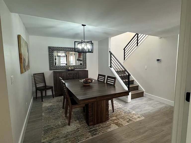 Dining area - stairs up