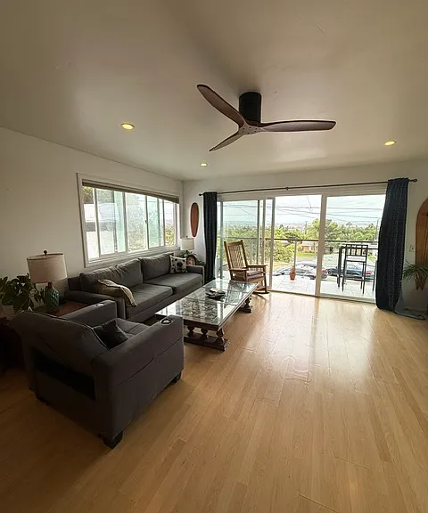 Living room facing Mission Bay view