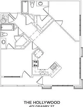 The Hollywood | 2 Bedrooms | 2 Bathrooms