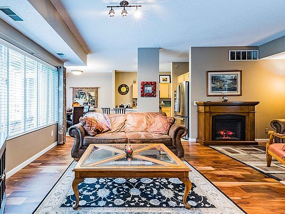 living area/kitchen/diniing