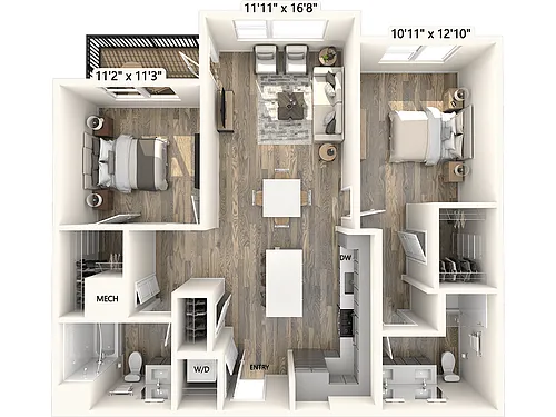 Floor plan BM08-1064sf