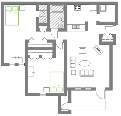 Floor plan C-1st Flr wm211g