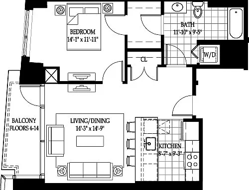 Floor plan Vesta 5