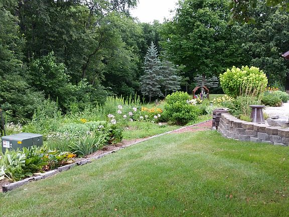 Vegetable and flower garden