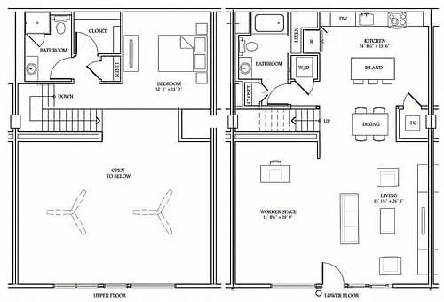 Floor plan LIVE/WORK LOFT 8