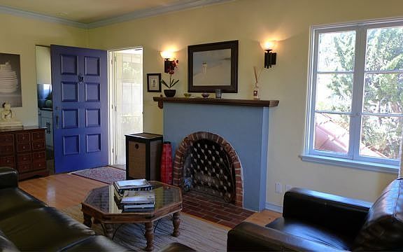 Guest house LR Fireplace 