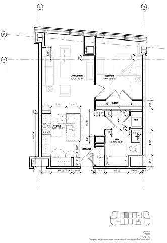 Floor plan Unit A1e