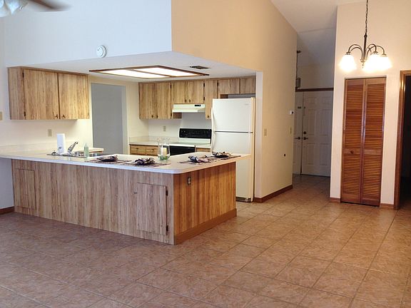 Kitchen with tile floors