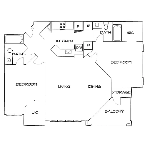 Floor plan Design 2B
