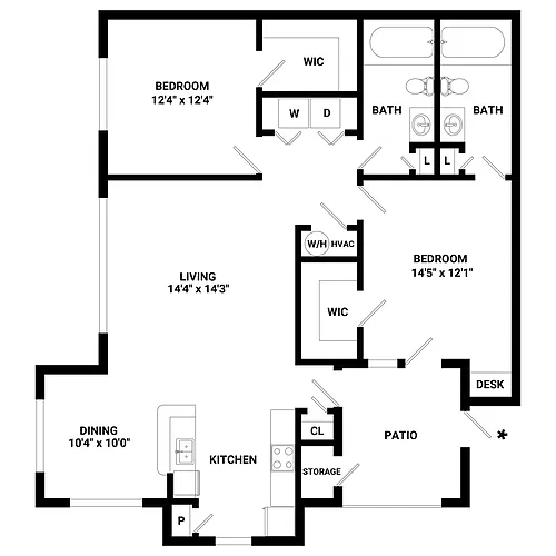 Floor plan Burgundy