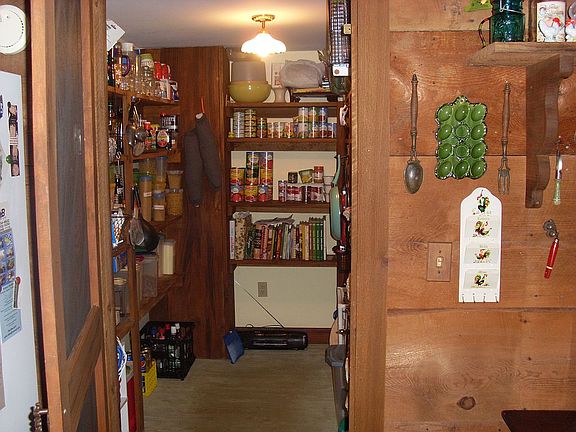 Giant walk in pantry/shelves