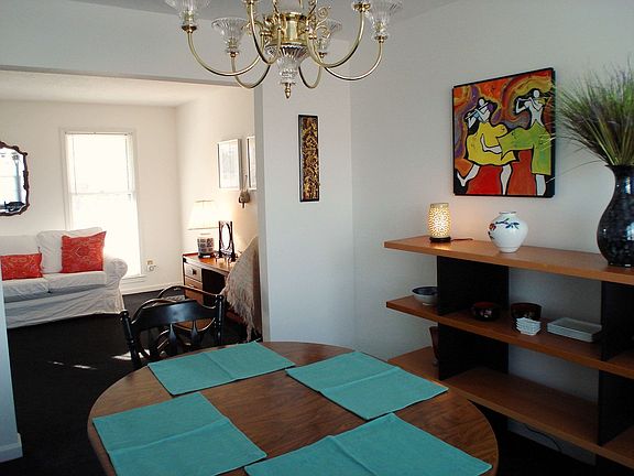 Looking from dining to living room