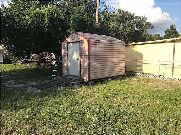 Shed in Backyard