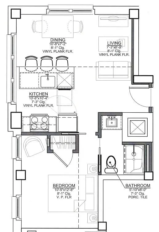 Floor plan 314 - 414
