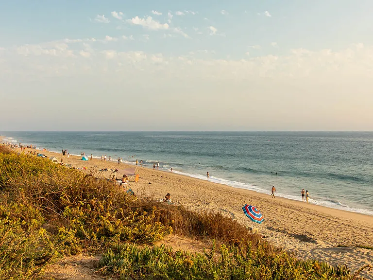 Visit the warm sands of Pointe Dume in Malibu.