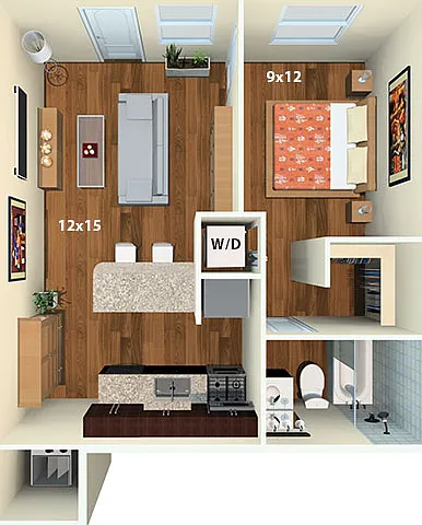 The Frisco Floor Plan - 3D The Frisco Floor Plan - 3D