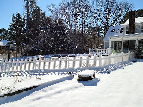 Deck and pool, raised garden