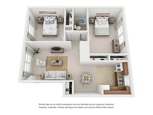 Floor plan 2 Bedroom