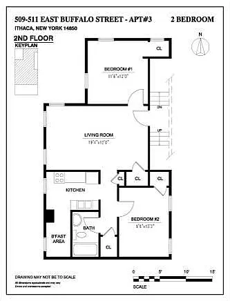 2 bdrm unit floor plan