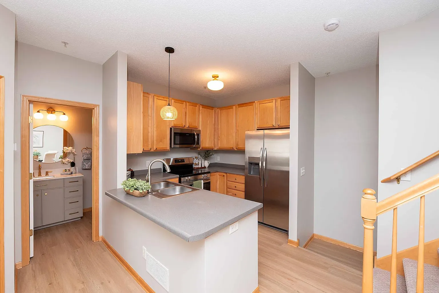Completely remodeled, stunning 3-bedroom, 2-bath townhome- Available Now — Photo 2
