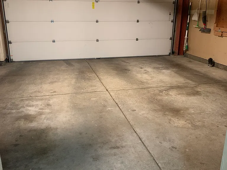 2 car garage with plenty of storage area