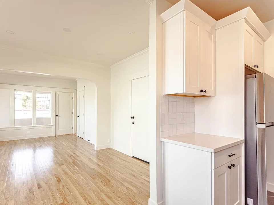 Kitchen to living area