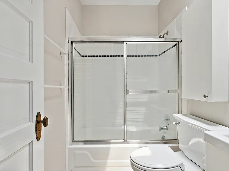 Bathroom with skylight offers natural light