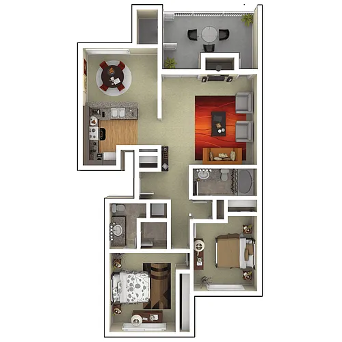 Floor plan Residence 5 Upgraded
