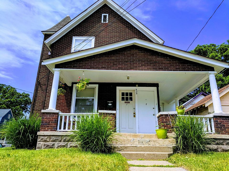Front of house in early summer.