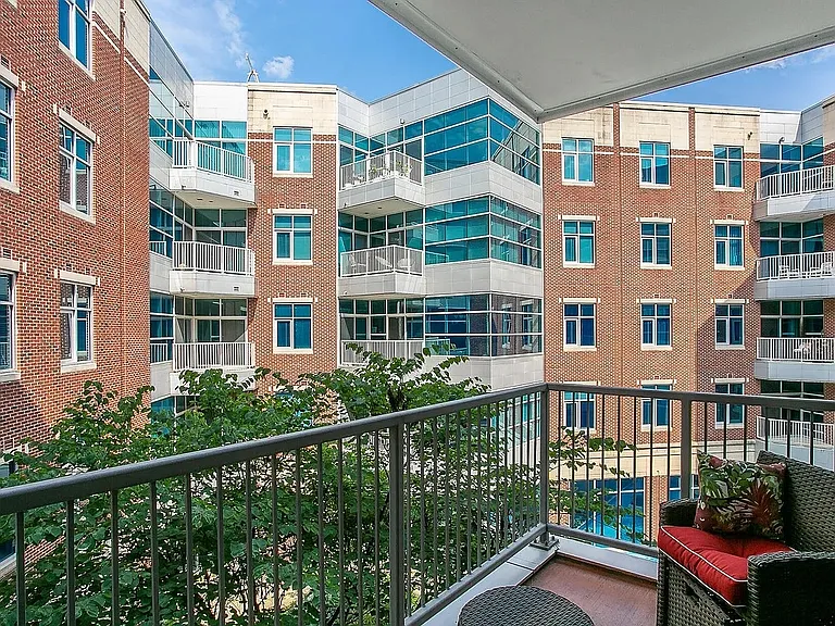 Condo Balcony facing interior porch