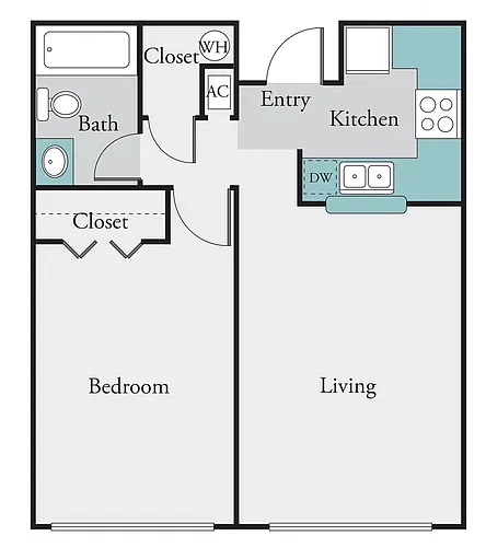 Floor plan 1X1