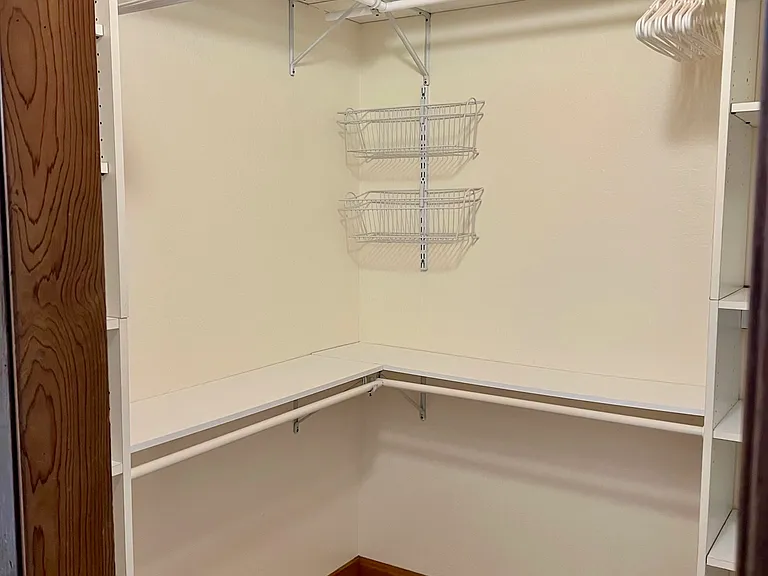Master walk in closet